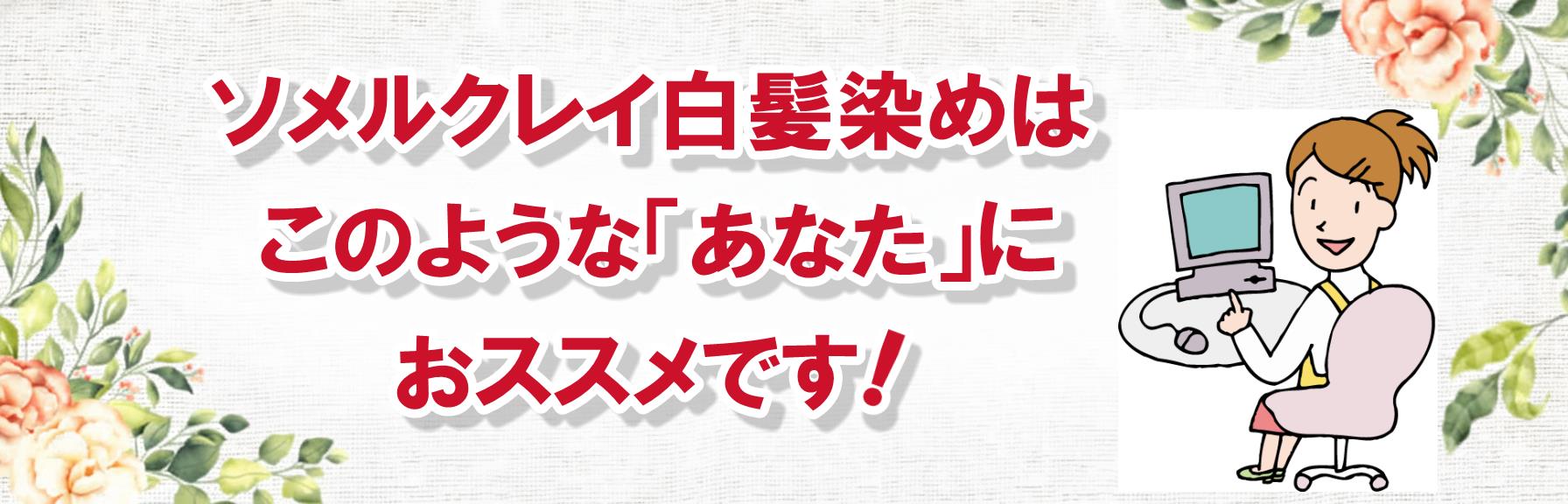 ソメルクレイはこのような「あなた」におオススメ