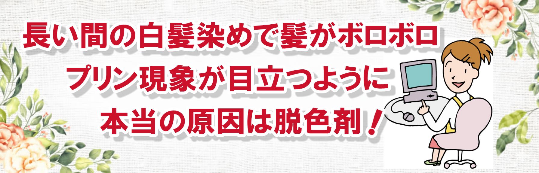 ソメルクレイがパサつきを止める｜白髪染めで髪がボロボロになり「プリン現象」が目立つ本当の理由は脱色剤でした